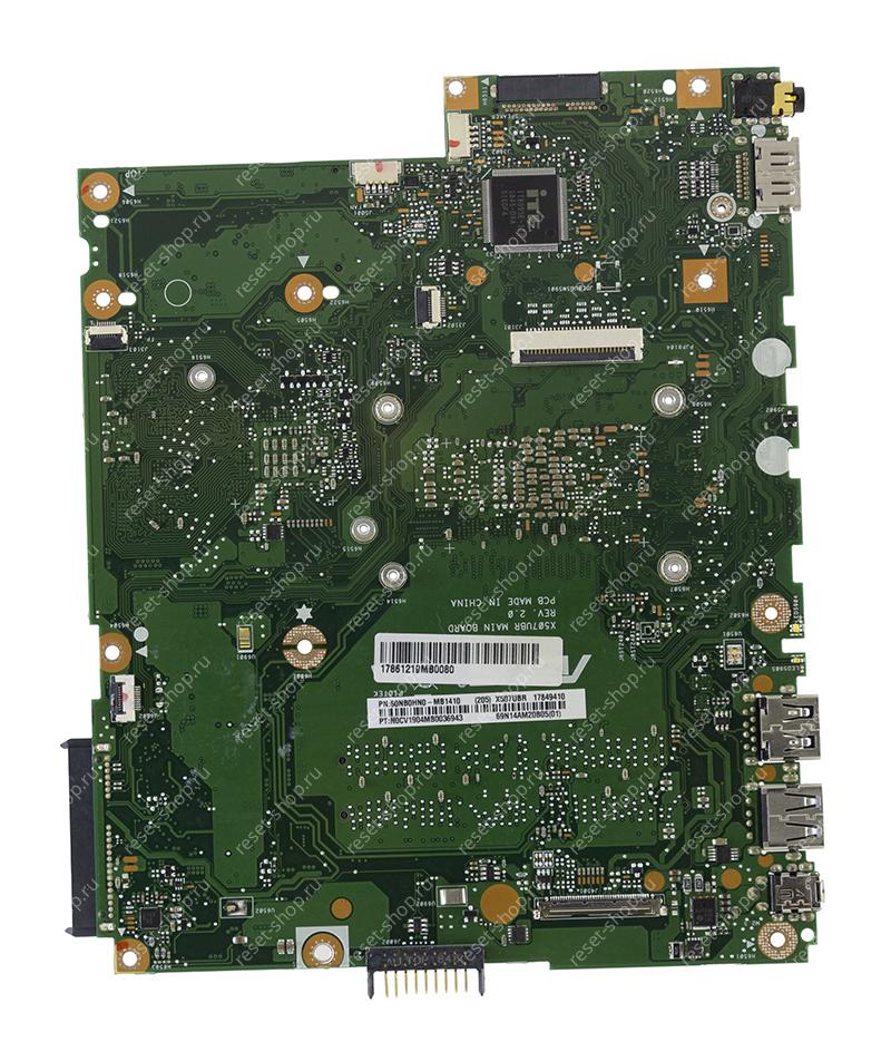 Мат.плата ASUS X507UBR rev. 2.0 неисправная на запчасти ДОНОР (видеочип N16V-GMR1-S-A2)