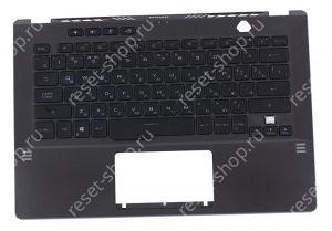 Клавиатура для ноутбука Б/У ASUS Zephyrus G14 GA401QM топкейс темно-серый, клавиши черные ДЕФЕКТ