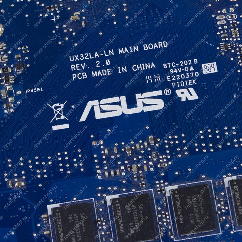 Мат.плата ASUS UX32LA-LN rev. 2.0 неисправная на запчасти ДОНОР