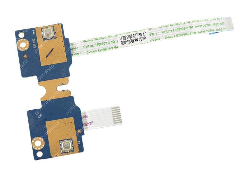 Плата кнопок тачпада Б/У HP 15-ac Rev 1.0