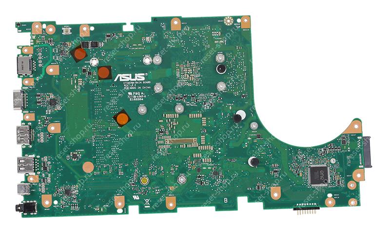 Мат.плата ASUS X756UXM rev. 3.2 неисправная на запчасти ДОНОР без разъёма питания