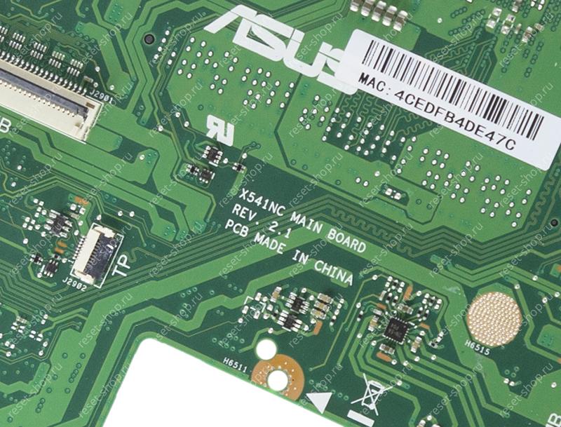 Мат.плата ASUS X541NC Rev 2.1 неисправная на запчасти ДОНОР