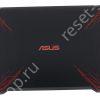 Корпус Б/У ASUS X570UD часть A (Крышка) черно-красный