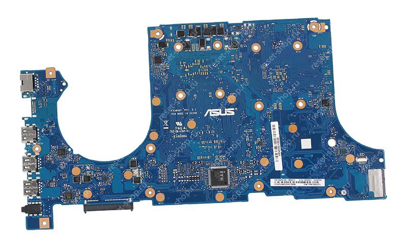 Мат.плата ASUS FX505DY rev. 2.1 неисправная на запчасти ДОНОР без BIOS и разъема HDMI