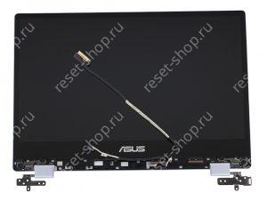 Модуль для ноутбука Б/У 14" ASUS TP412FA (экран в корпусе, тачскрин, шлейф, шарниры) серый