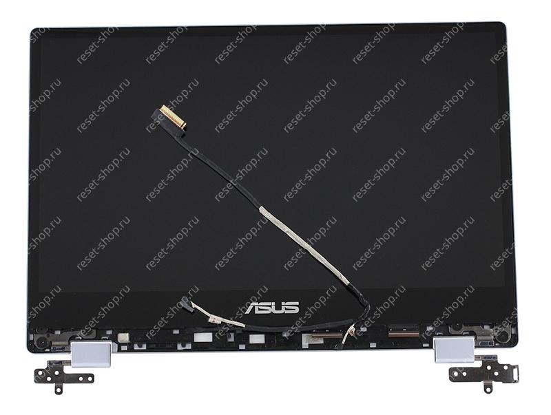 Модуль для ноутбука Б/У 14" ASUS TP412FA (экран в корпусе, тачскрин, шлейф, шарниры) серый