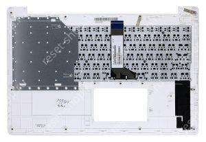 Клавиатура для ноутбука Б/У ASUS P553M топкейс белый, клавиши черные