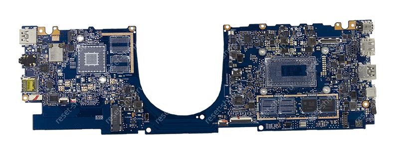 Мат.плата ASUS UX331UN rev. 2.1 неисправная на запчасти ДОНОР без двух чипов памяти