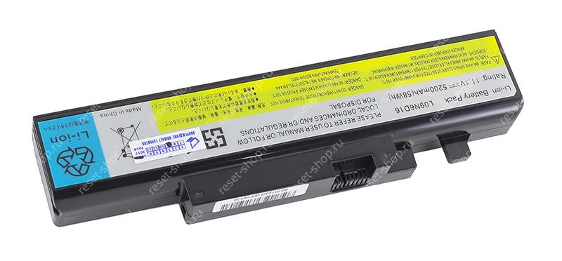 АКБ для ноутбука Lenovo (L09N6D16) / 11.1V, 5200mAh / IdeaPad B560, Y460, Y560 черная