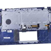 Клавиатура для ноутбука ASUS X415JA топкейс синий, клавиши черные, с подсветкой