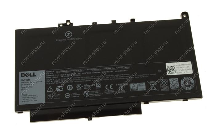 АКБ для ноутбука Dell (7CJRC) ORIGINAL / 11.4V, 3530mAh / Latitude 12 E7270 черная