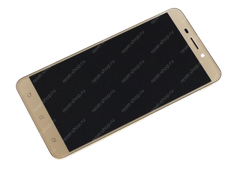 Модуль для смартфона 5.5" ASUS ZenFone 3 Laser ZC551KL золотистый ORIGINAL с рамкой