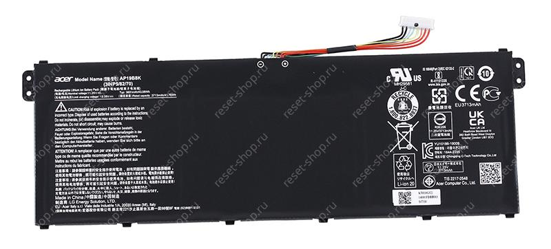 АКБ для ноутбука Acer (AP19B8K) оригинальная / 11.25V, 3831mAh / Aspire 3 A317-52 черная