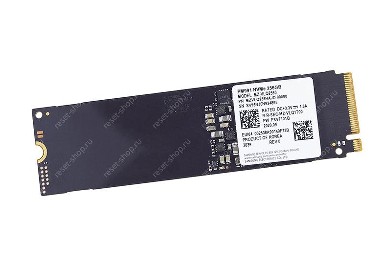 SSD накопитель 256Гб (M.2 2280 NVMe) Samsung MZVLQ256HAJD (чипы 3D TLC) OEM