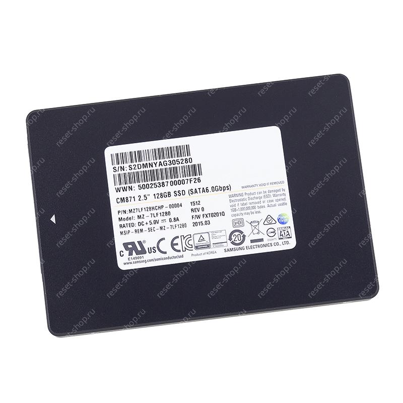 SSD накопитель 128Гб (2.5", SATA3) Samsung MZ7LF128HCHP (чипы 3D TLC)
