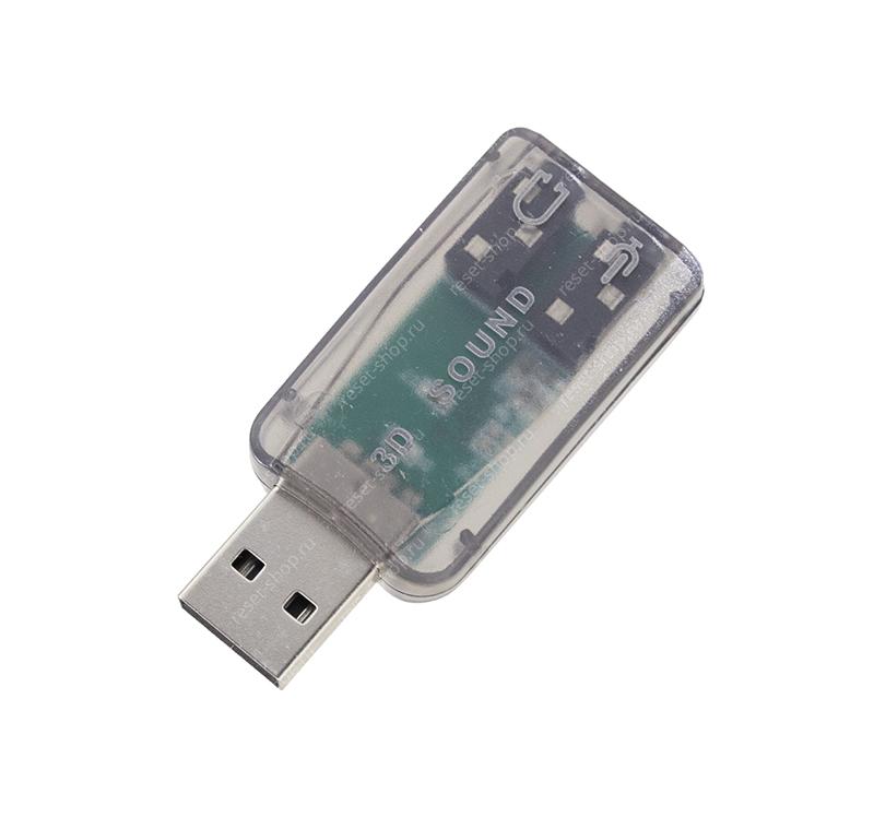 Звуковая карта USB TRUA3D (C-Media CM108) 2.0 channel out 44-48KHz (5.1 virtual channel) RTL