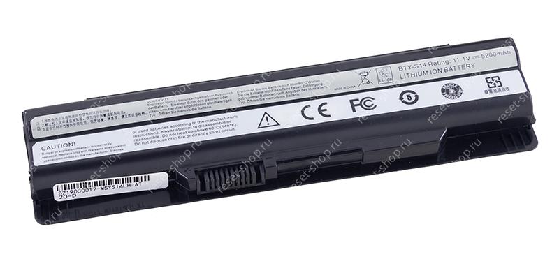 АКБ для ноутбука MSI (BTY-S14) / 11.1V, 5200mAh / MegaBook CR650 черная OEM