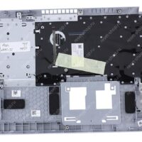 Клавиатура для ноутбука Acer Aspire 5 A515-56 топкейс серебристый, клавиши черные