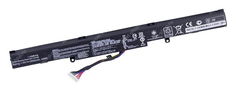 АКБ для ноутбука ASUS (A41-X550E) / 15V, 2950mAh / X750E, R510D, X550 черная OEM