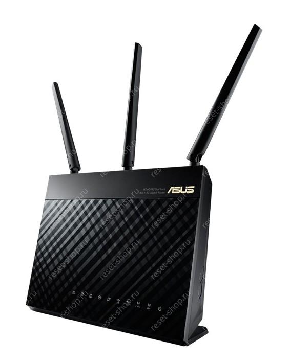 WiFi-маршрутизатор Б/У ASUS RT-AC68U / WiFi 2.4ГГц/5ГГц 802.11a/b/g/n/ac, 4 порта 1000 Мбит/сек