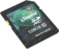 Карта памяти SD 128Gb Kingston Class 10 / SDX10V/128GB