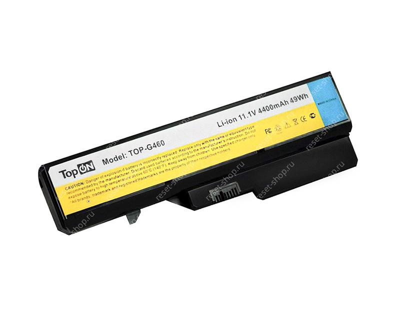 АКБ для ноутбука Lenovo (L09M6Y02) TopON / 11.1V, 4400mAh / G460, B470, B570, G560 черная