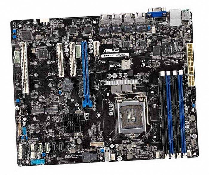 Материнская плата S1151 ASUS P11C-E/4L 4xDDR4,4xSATA, 4xUSB, PCI-Ex16, VGA / OEM гарантия 3 месяца