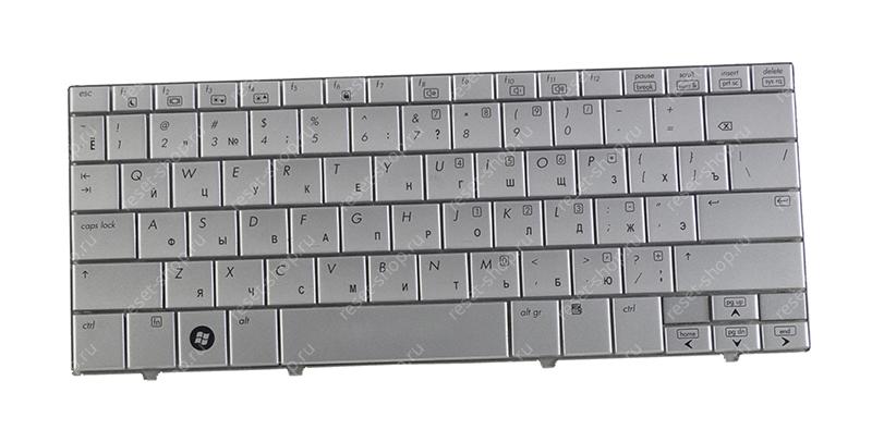 Клавиатура для ноутбука Б/У HP mini 2140 серебристая