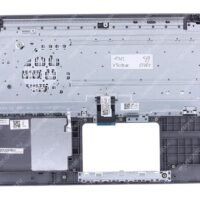 Клавиатура для ноутбука ASUS X509UA топкейс серый, клавиши черные, без майлара