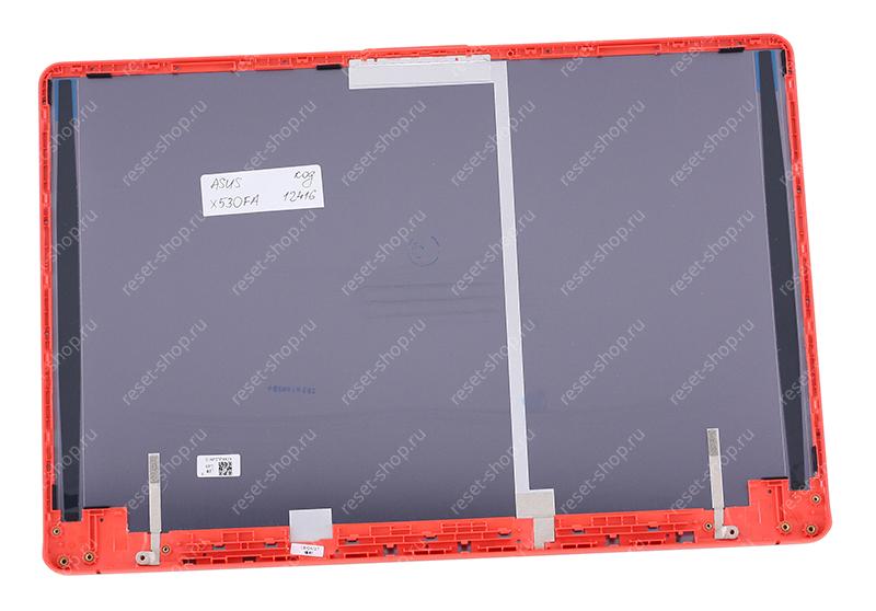 Корпус ASUS X530FA часть A (Крышка) синий с красной рамкой