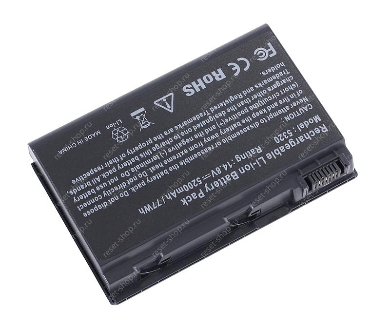 АКБ для ноутбука Acer (GRAPE32) / 14.8V, 5200mAh / Extensa 5000, 5210, 5220 черная