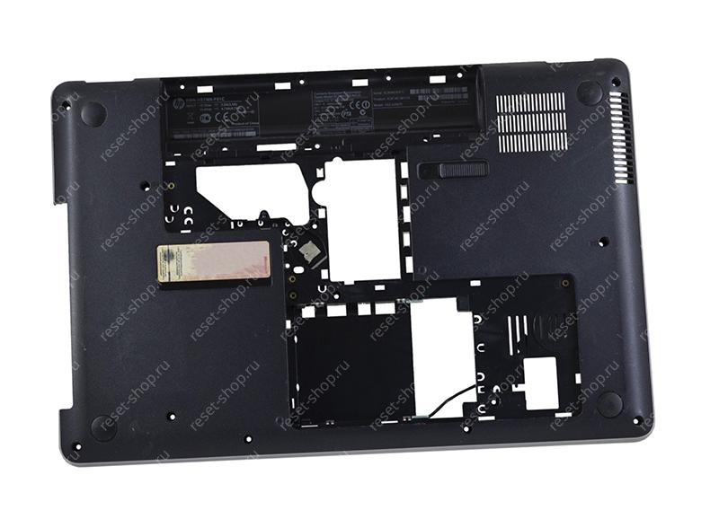 Корпус Б/У HP G62 часть D (Нижняя часть) черный с серой рамкой