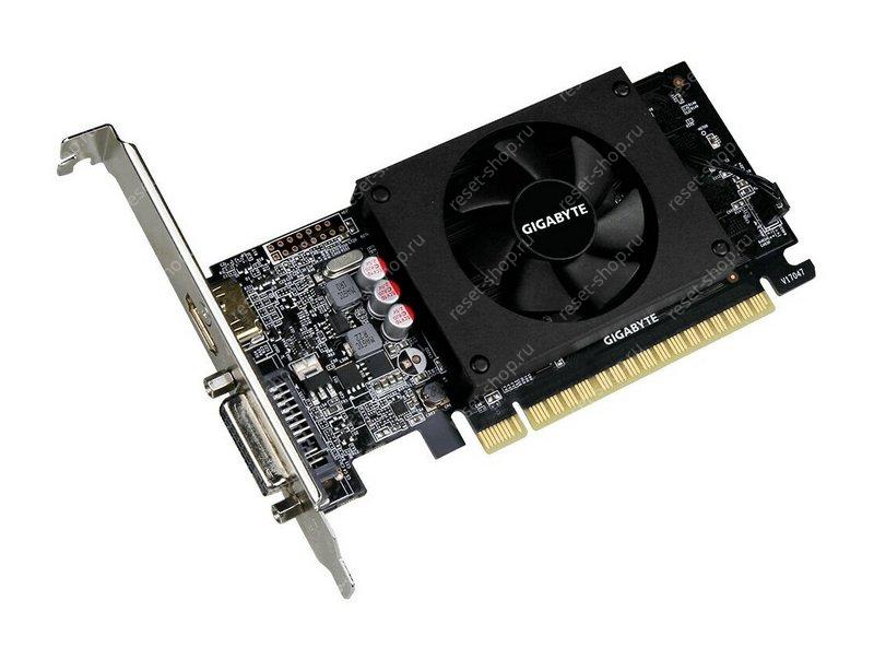 Видеокарта PCIeX GeForce GT 710 GIGABYTE (1Гб DDR5, 64 бит) / УЦЕНКА