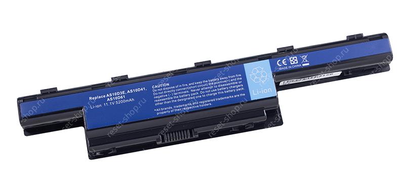 АКБ для ноутбука Acer (AS10D31) / 11.1V, 5200mAh / Aspire 4253, 4250, 4741 черная OEM