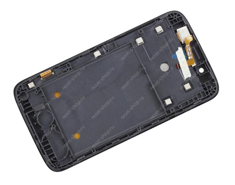 Модуль для смартфона 4.5" Lenovo IdeaPhone A328 черный ORIGINAL с рамкой