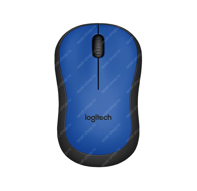 Мышь Logitech Silent M220 беспроводная синяя
