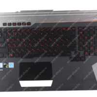 Клавиатура для ноутбука Б/У ASUS G752VY топкейс серый, клавиши черные, с тачпадом