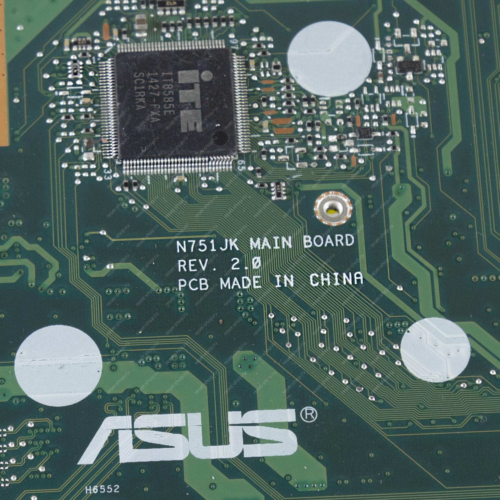 Мат.плата ASUS N751JK rev. 2.0 неисправная на запчасти ДОНОР