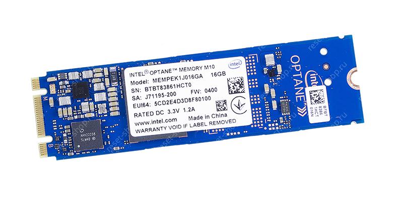 SSD накопитель 16Гб (M.2 2280, NVMe) Intel Optane Memory M10 MEMPEK1J016GA (чипы 3D Xpoint)