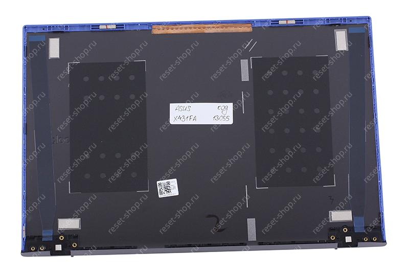 Корпус ASUS X431FA часть A (Крышка) темно-серый с синей рамкой