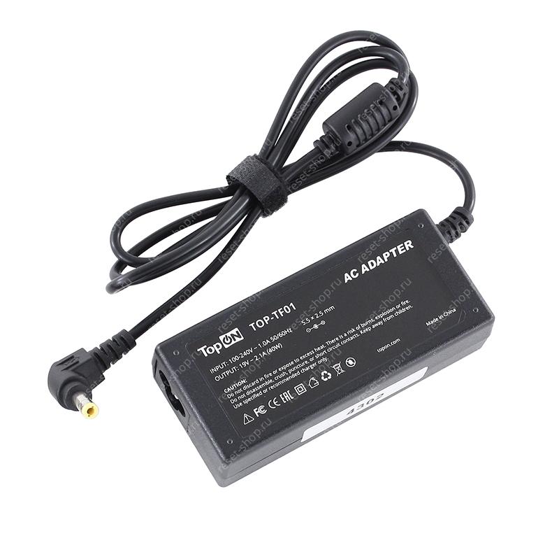 Блок питания для монитора 19V/2.1A (5.5x2.5) TopON