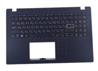 Клавиатура для ноутбука ASUS E510MA топкейс черный, клавиши черные, с подсветкой