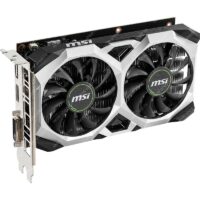 Видеокарта Б/У PCIeX GeForce GTX1650 MSI D6 VENTUS XS OC (4Гб GDDR6 128 bit)DVI-D, DisplayPort, HDMI