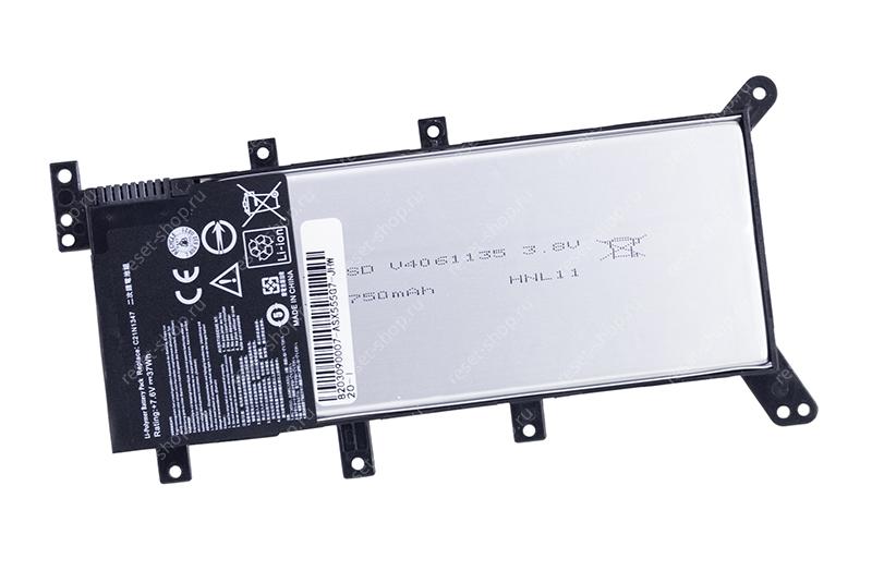 АКБ для ноутбука ASUS (C21N1347) / 7.6V, 4775mAh / X555MA черная OEM