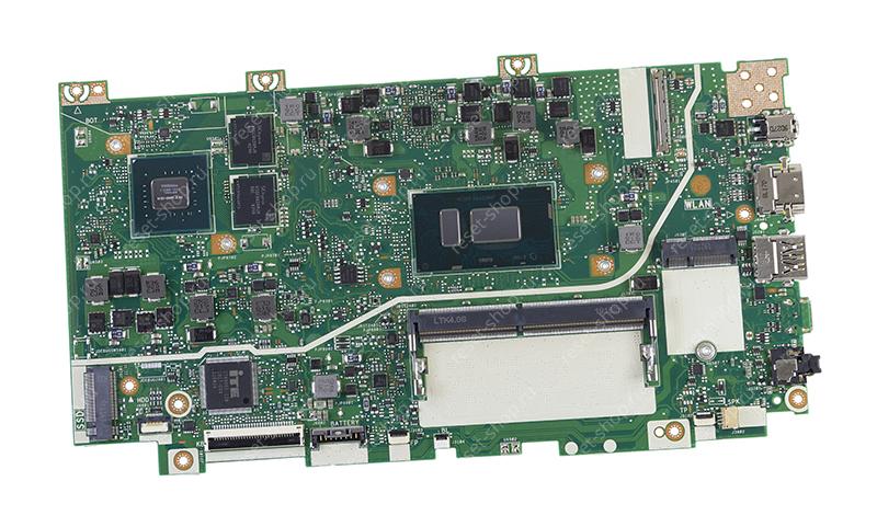 Материнская плата ноутбука ASUS X412UB (процессор Pentium 4417U, ОЗУ 4Гб, GF 920MX 2Гб)