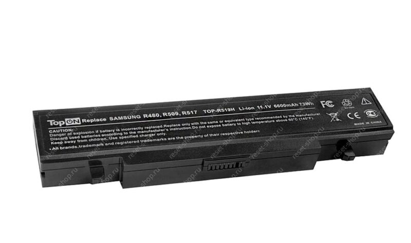 АКБ для ноутбука Samsung (AA-PB9NC6B) TopON / 11.1V, 6600mAh /300E, R425, R428 черная