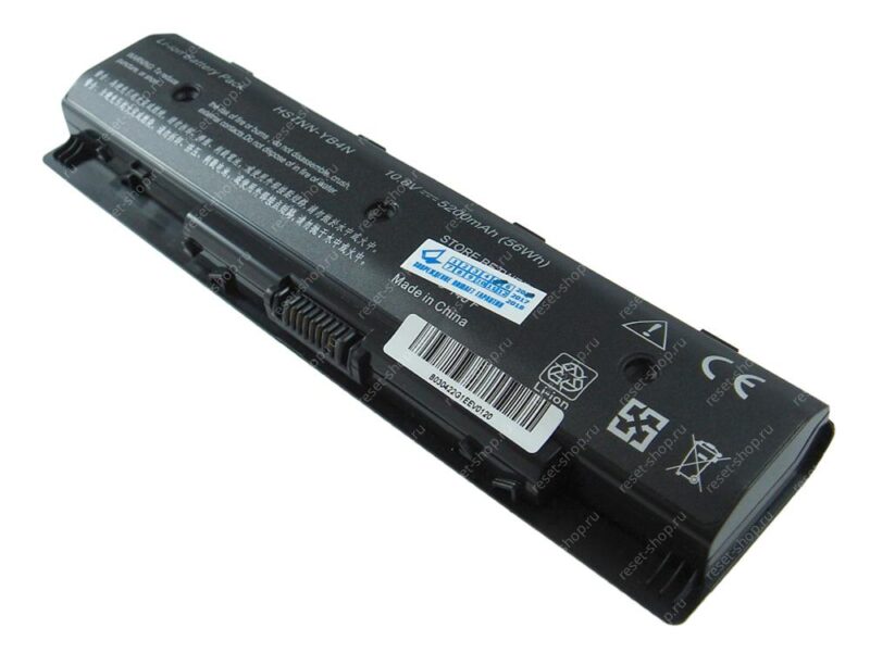 АКБ для ноутбука HP (HSTNN-YB4N) / 10.8V, 5200mAh / Envy 14, 15, 17 черная