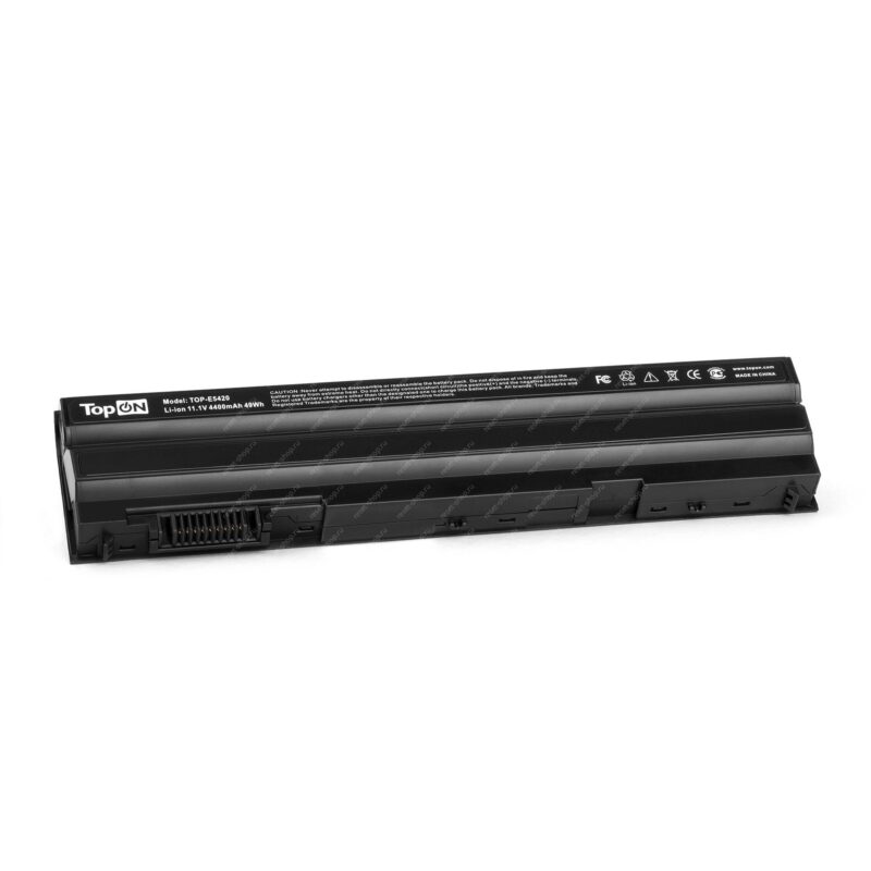 АКБ для ноутбука Dell (T54FJ) TopON / 11.1V, 4400mAh / Latitude E5420, E6120, E6220 черная