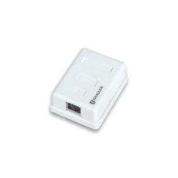 Розетка коммутационная настенная KRAULER 110IDC cat.6e UTP 1 порт RJ45(8P8C)