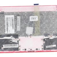 Клавиатура для ноутбука ASUS Eee PC 1025C топкейс розовый, клавиши серебристые